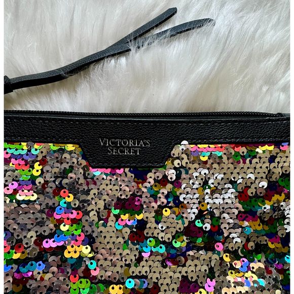 Victoria's Secret Sequins Makeup Bag - Picture 2 of 7